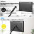 MOUNTUP VESA Mount Extender, Monitor VESA Extension Bracket Adapter for 17-35'' Screens, Extend VESA Mounting Holes up to 200mm x 100mm & 200mm x ...